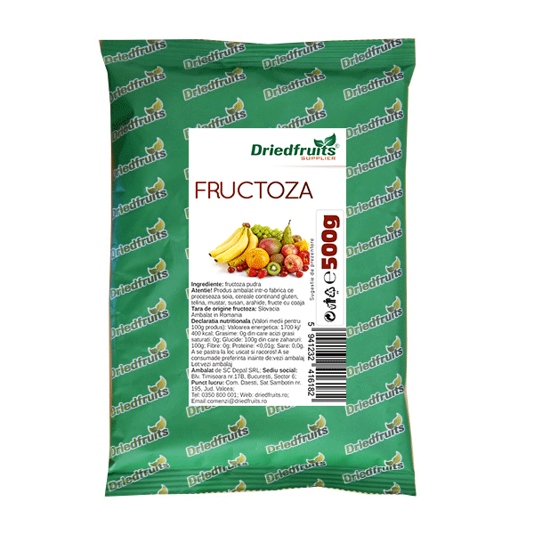 Fructoza - 500 g imagine produs 2021 Dried Fruits